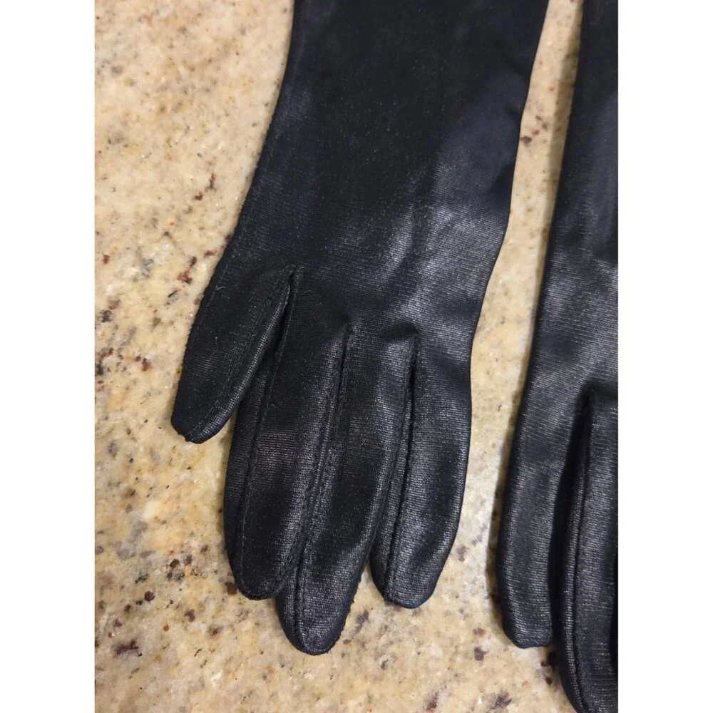 Vintage Womens Size XS-S 6 Black Nylon Formal 12